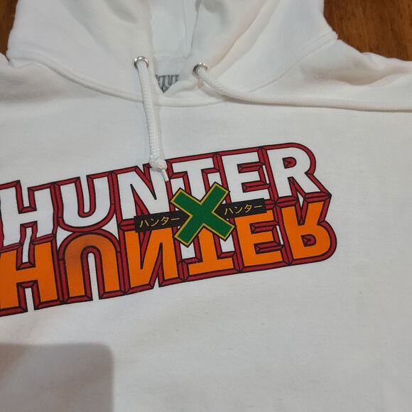 NWOT Hunter X Hunter Group Poster Hoodie in White - Size M - Picture 3 of 7